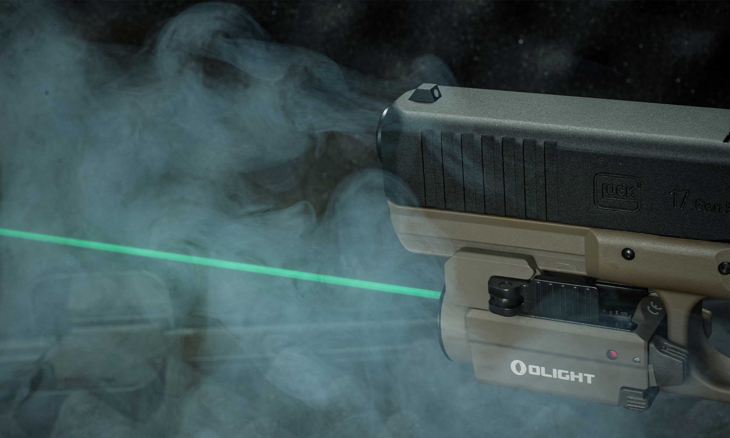 lampe pour arme à feu Glock olight baldr s COYOTE